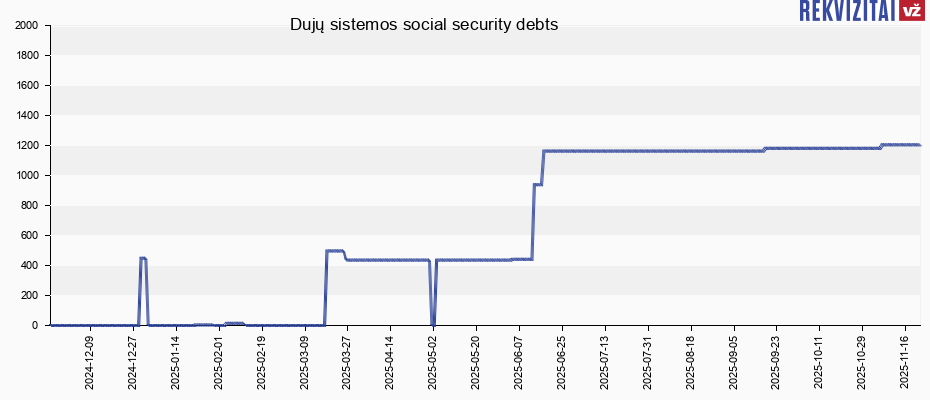 Dujų sistemos social security debts