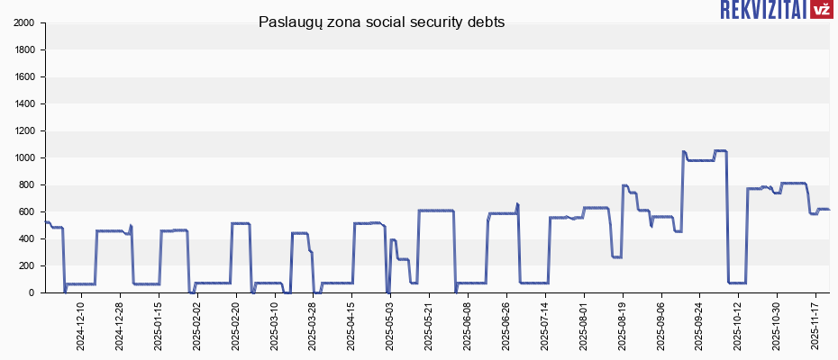 Paslaugų zona social security debts