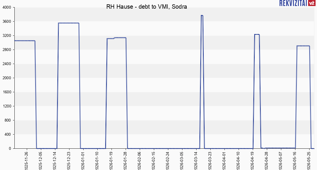 RH Hause social insurance debt. Rekvizitai.lt