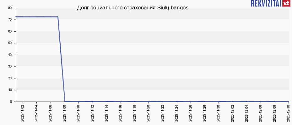 Долг социального страхования Siūlų bangos