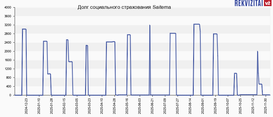 Долг социального страхования Saitema Долг социального страхования Saitema