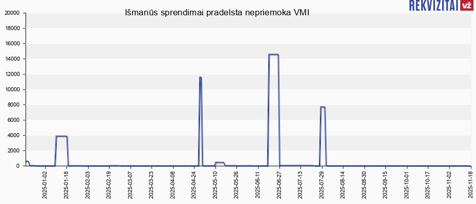 Išmanūs sprendimai pradelsta nepriemoka VMI