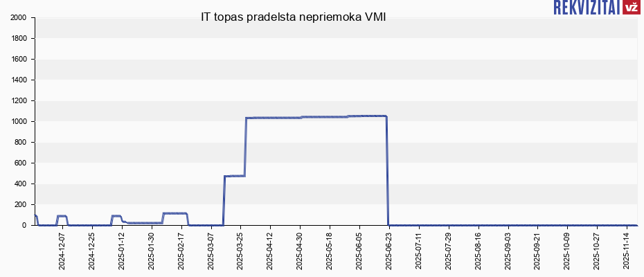 IT topas pradelsta nepriemoka VMI