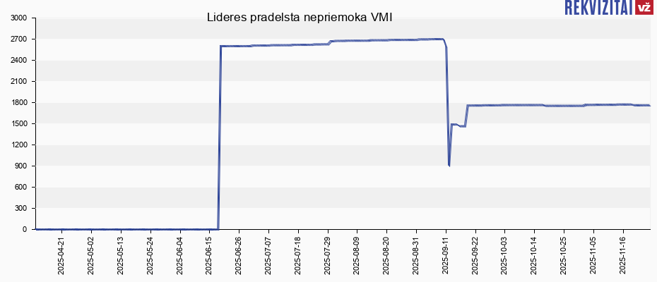 Lideres pradelsta nepriemoka VMI Lideres pradelsta nepriemoka VMI
