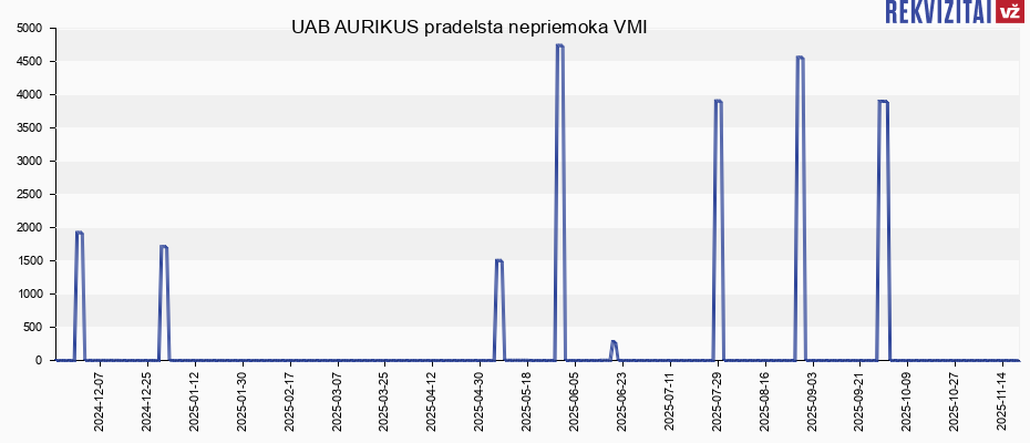 UAB AURIKUS pradelsta nepriemoka VMI